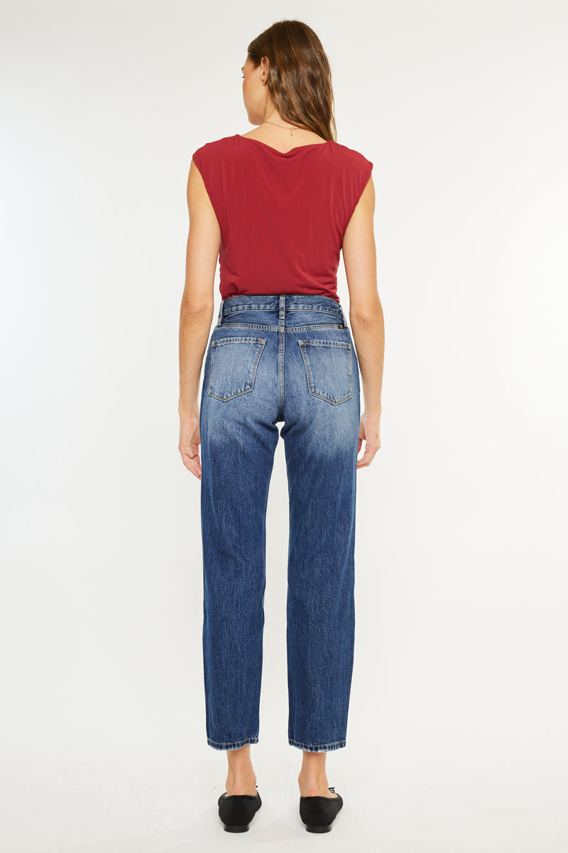 Keke High Rise Straight Leg Jeans - Official Kancan USA