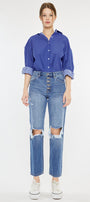 Keke High Rise Straight Leg Jeans - Official Kancan USA