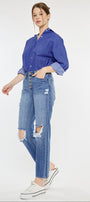 Keke High Rise Straight Leg Jeans - Official Kancan USA
