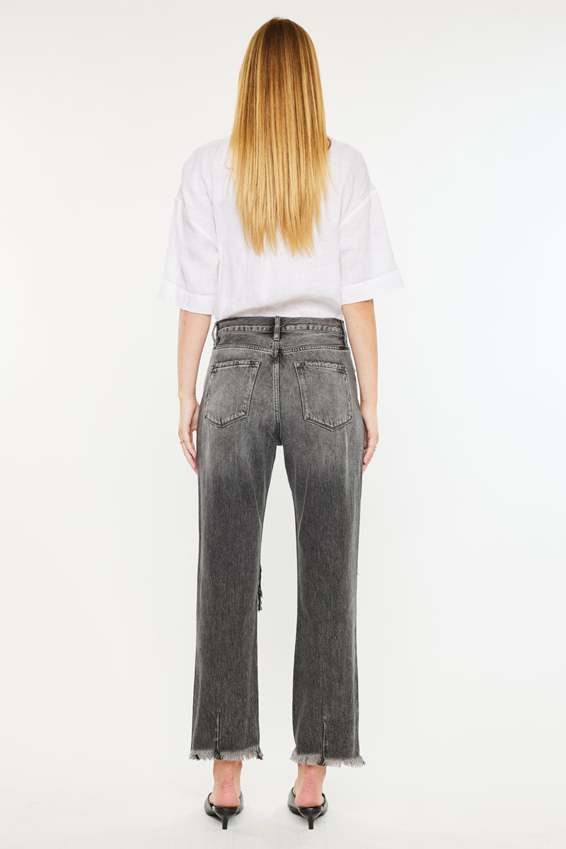 Zara High Rise Slim Straight Leg  Jeans - Official Kancan USA