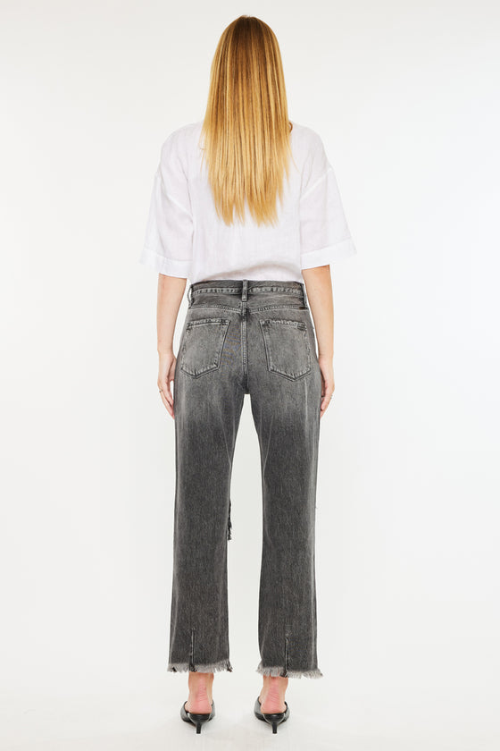 Zara High Rise Slim Straight Leg  Jeans - Official Kancan USA
