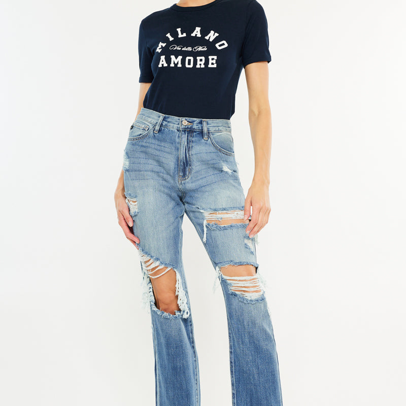 Millie High Rise Straight Leg Jeans - Official Kancan USA