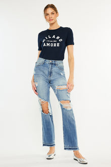  Millie High Rise Straight Leg Jeans