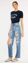 Millie High Rise Straight Leg Jeans - Official Kancan USA