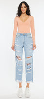 Giovanna High Rise Mom Jeans - Official Kancan USA