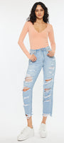 Giovanna High Rise Mom Jeans - Official Kancan USA