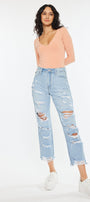 Giovanna High Rise Mom Jeans - Official Kancan USA