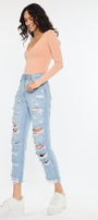 Giovanna High Rise Mom Jeans - Official Kancan USA