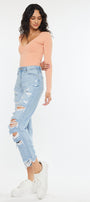 Giovanna High Rise Mom Jeans - Official Kancan USA