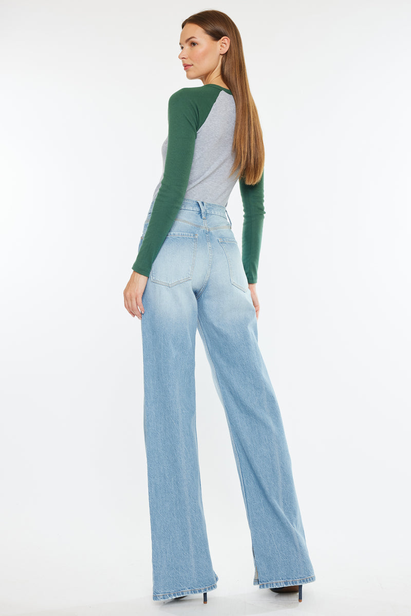 Janna High Rise 90's Flare Jeans – Kancan USA