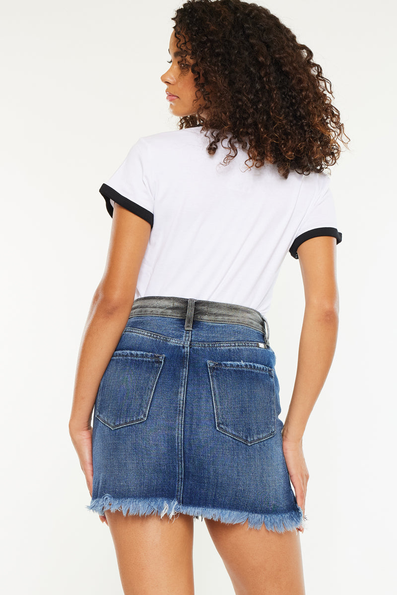 Grace Color Block Mini Skirt - Official Kancan USA