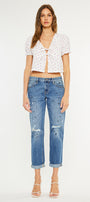 Zyra Mid Rise Boyfriend Jeans - Official Kancan USA
