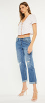 Zyra Mid Rise Boyfriend Jeans - Official Kancan USA