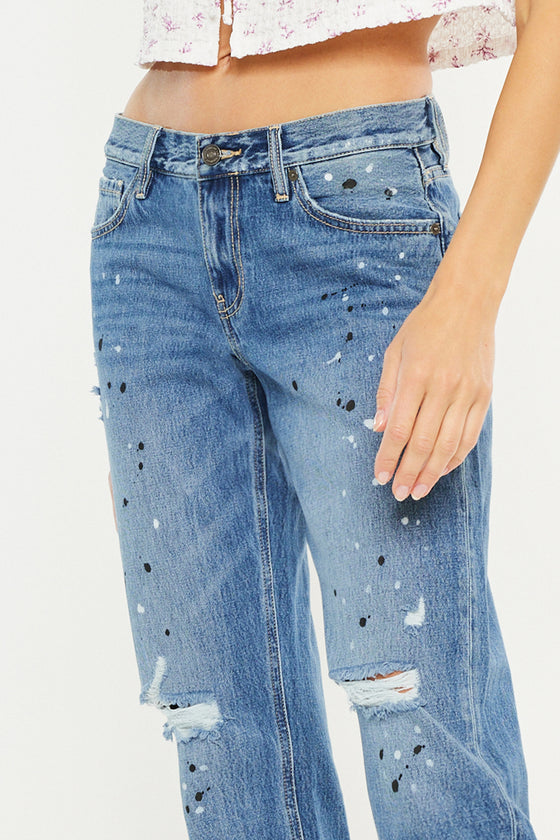 Zyra Mid Rise Boyfriend Jeans - Official Kancan USA