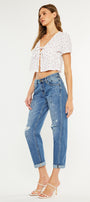 Zyra Mid Rise Boyfriend Jeans - Official Kancan USA