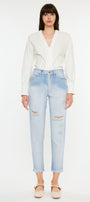 Bliss High Rise Mom Jeans - Official Kancan USA