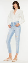 Bliss High Rise Mom Jeans - Official Kancan USA