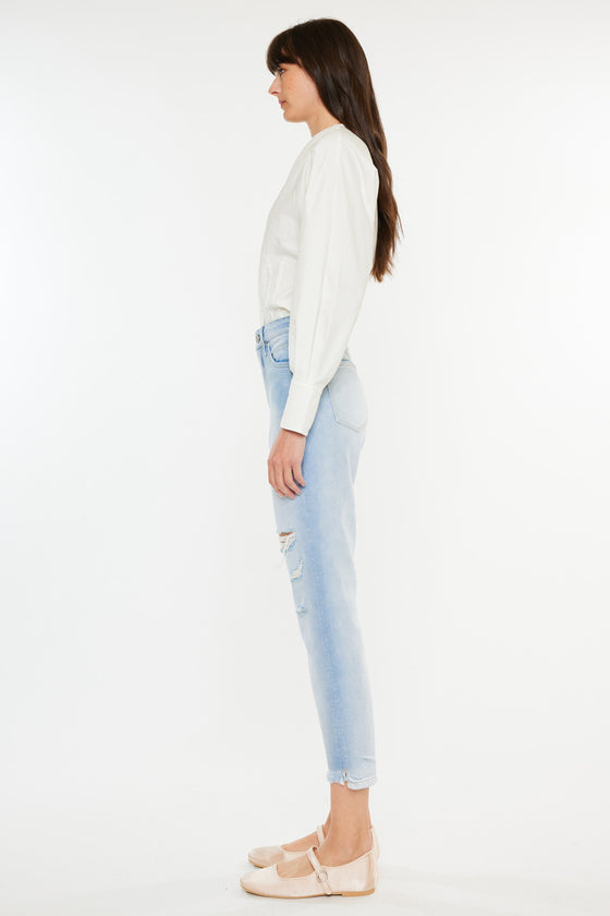 Bliss High Rise Mom Jeans - Official Kancan USA