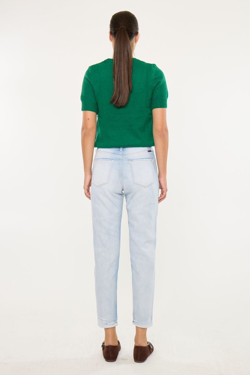 Bliss High Rise Mom Jeans - Official Kancan USA