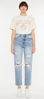 Oceane High Rise Slim Straight Leg Jeans - Official Kancan USA