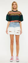Spencer Ultra High Rise 90's Boyfriend Shorts - Official Kancan USA