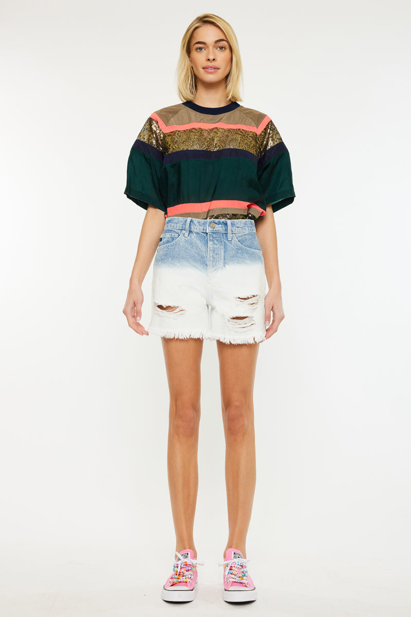 Spencer Ultra High Rise 90's Boyfriend Shorts - Official Kancan USA