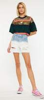 Spencer Ultra High Rise 90's Boyfriend Shorts - Official Kancan USA