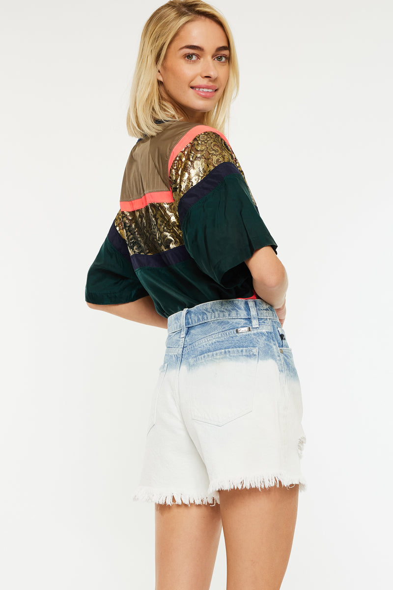 Spencer Ultra High Rise 90's Boyfriend Shorts - Official Kancan USA