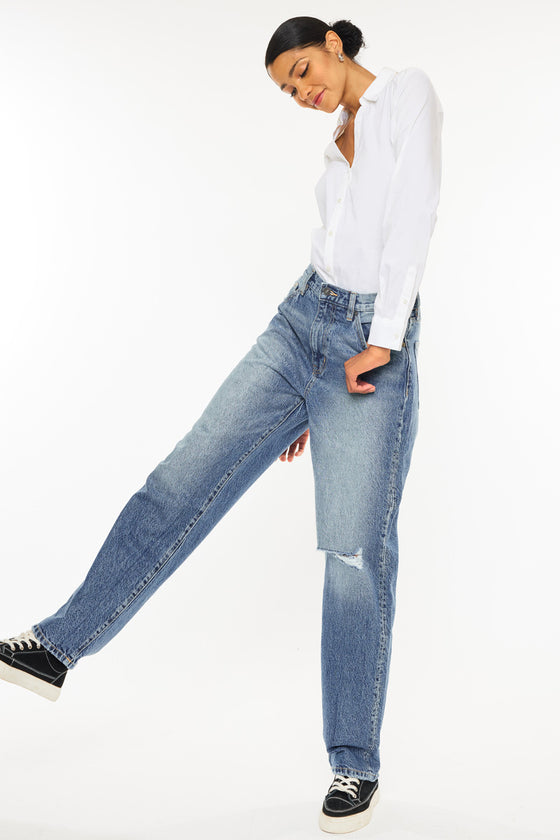 Quincy High Rise Dad Jeans - Official Kancan USA