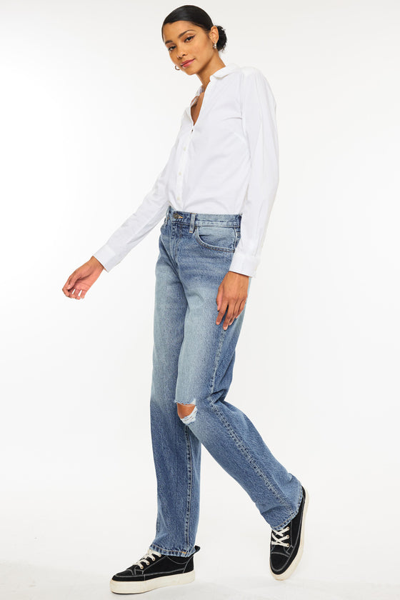 Quincy High Rise Dad Jeans - Official Kancan USA