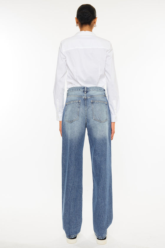 Quincy High Rise Dad Jeans - Official Kancan USA