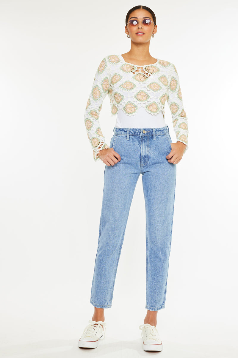 Hartford High Rise Mom Jeans - Official Kancan USA