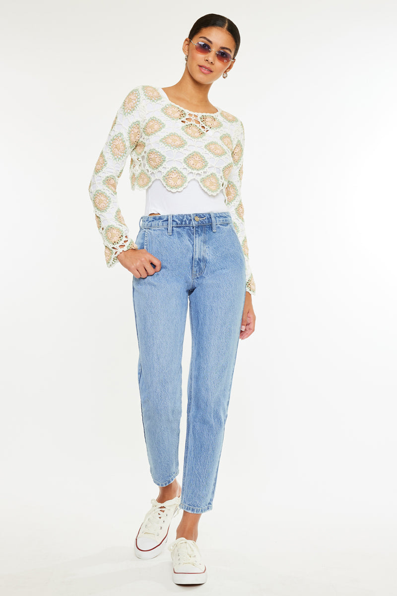 Hartford High Rise Mom Jeans - Official Kancan USA