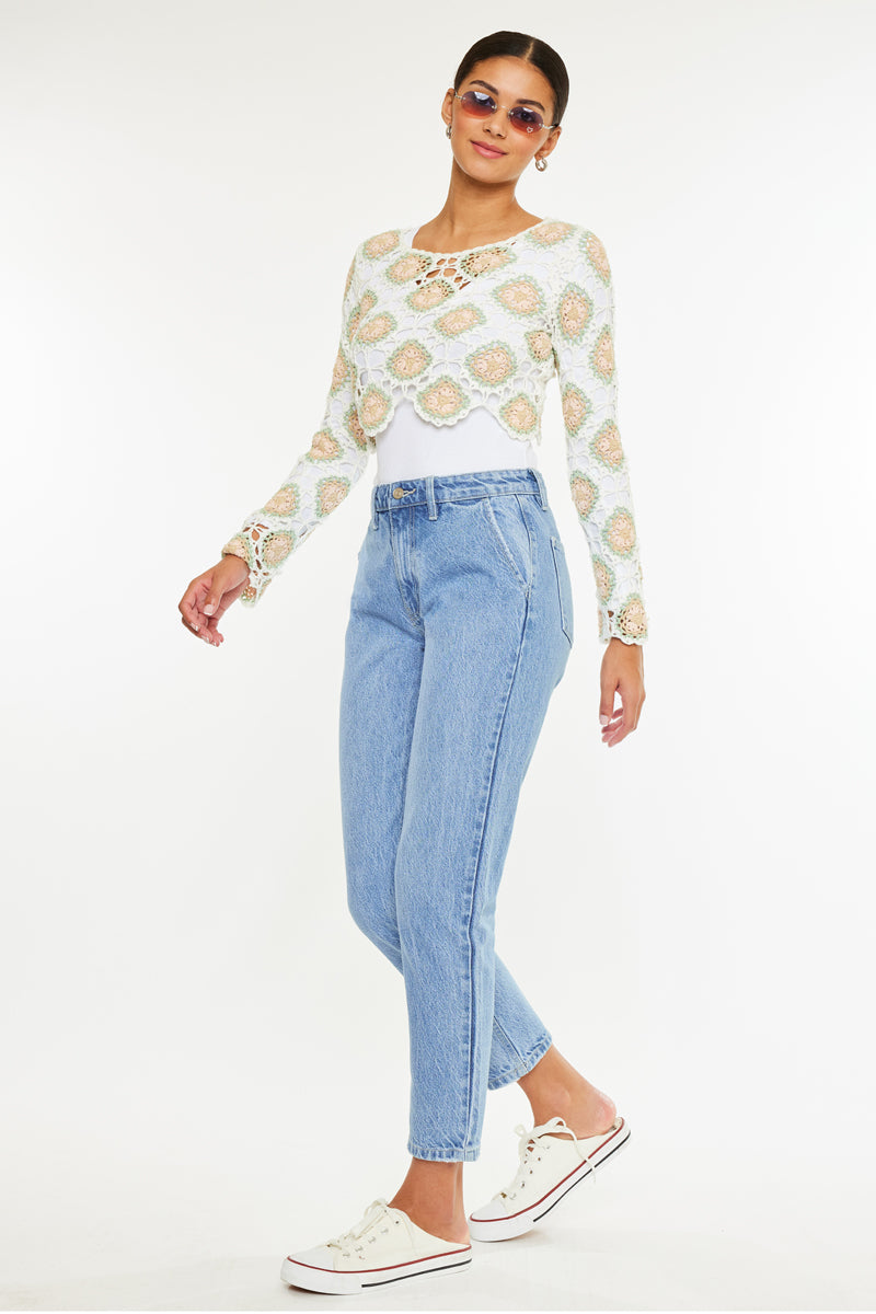 Hartford High Rise Mom Jeans - Official Kancan USA