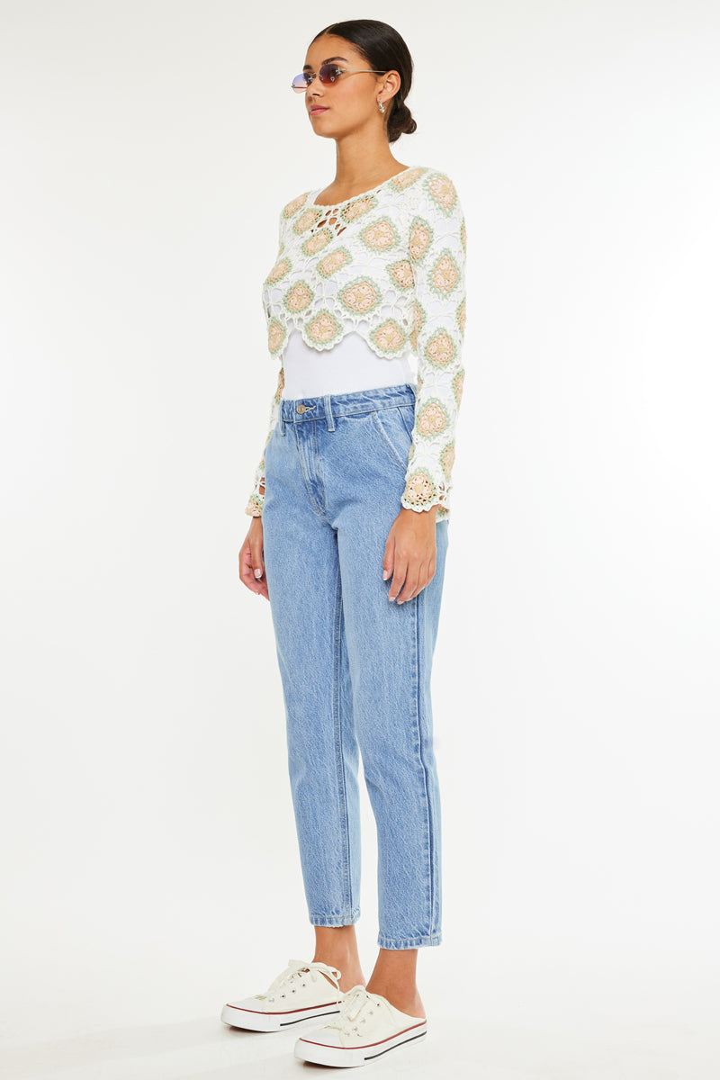 Hartford High Rise Mom Jeans - Official Kancan USA
