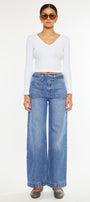 Finn Ultra High Rise Wide Fit Leg Jeans - Official Kancan USA