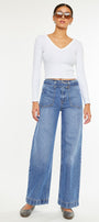Finn Ultra High Rise Wide Fit Leg Jeans - Official Kancan USA