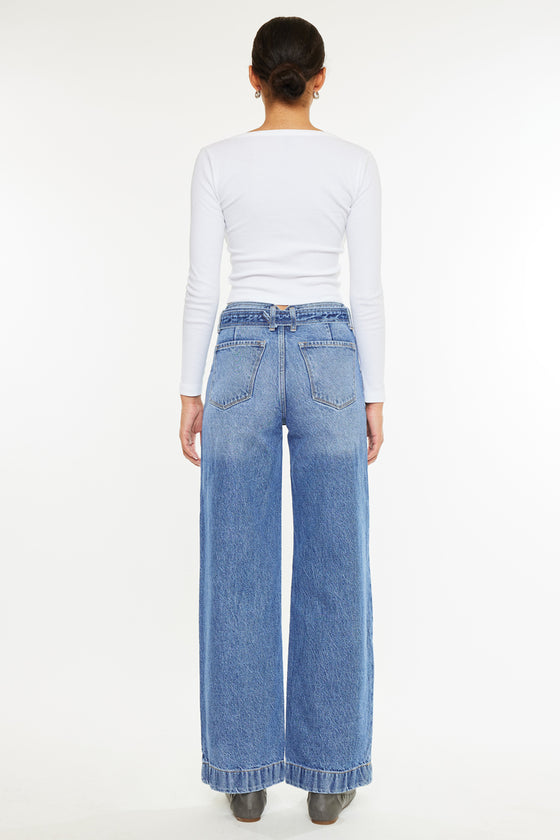 Finn Ultra High Rise Wide Fit Leg Jeans - Official Kancan USA