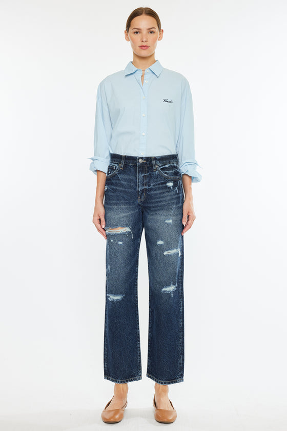 Raelynn High Rise Straight Leg Jeans - Official Kancan USA