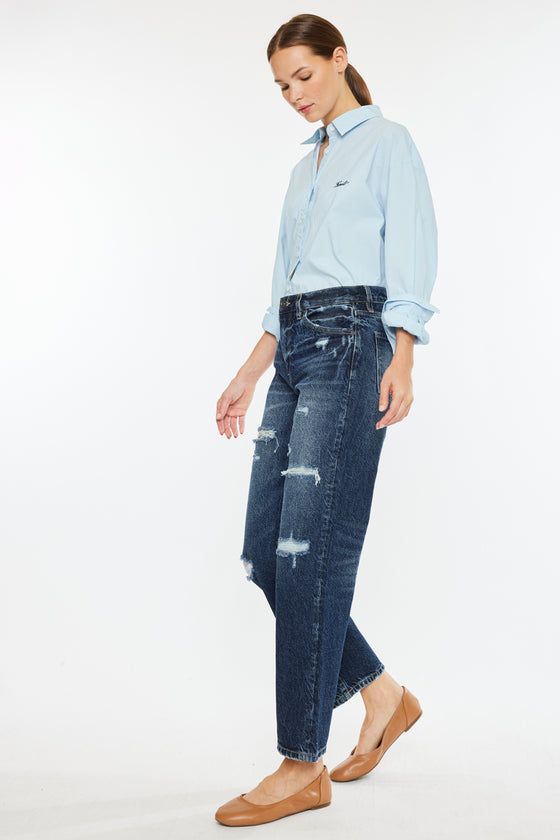 Raelynn High Rise Straight Leg Jeans - Official Kancan USA