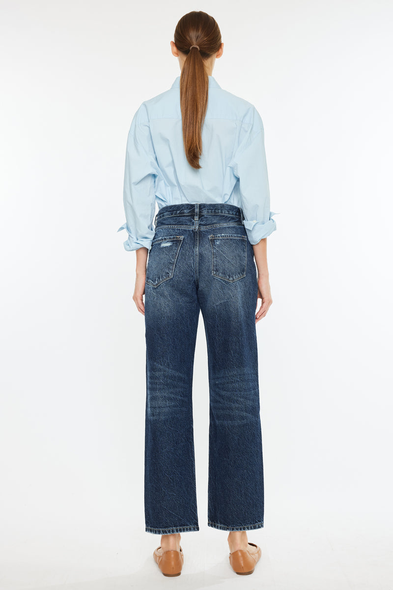 Raelynn High Rise Straight Leg Jeans - Official Kancan USA