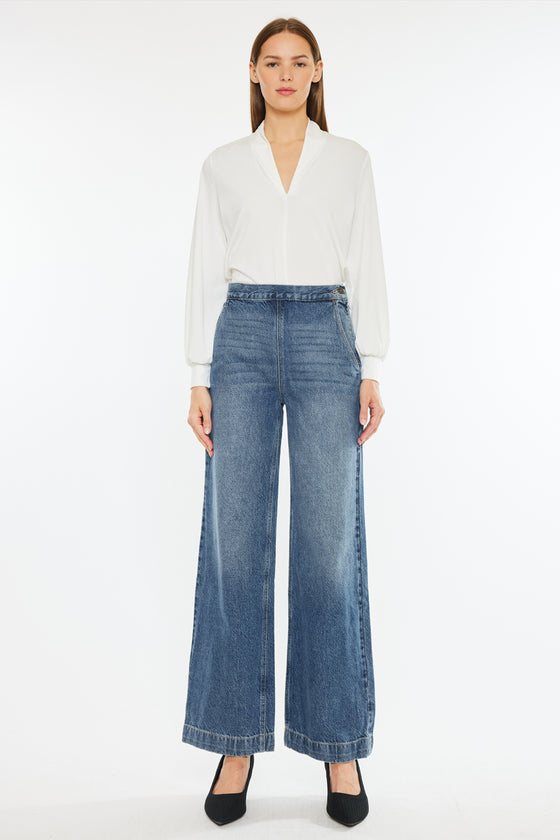Anthea Ultra High Rise Wide Jeans - Official Kancan USA