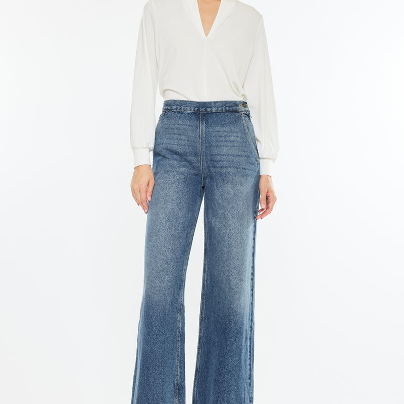Anthea Ultra High Rise Wide Jeans - Official Kancan USA