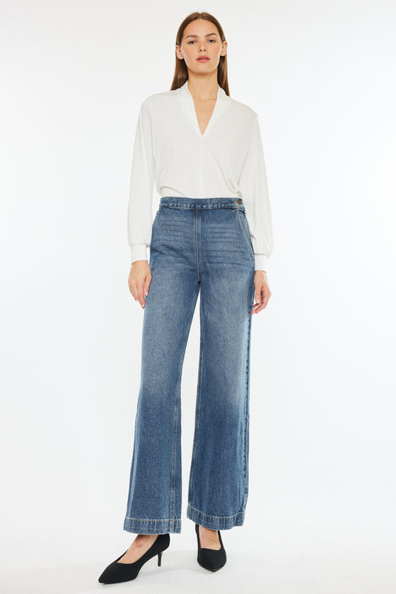Anthea Ultra High Rise Wide Jeans - Official Kancan USA