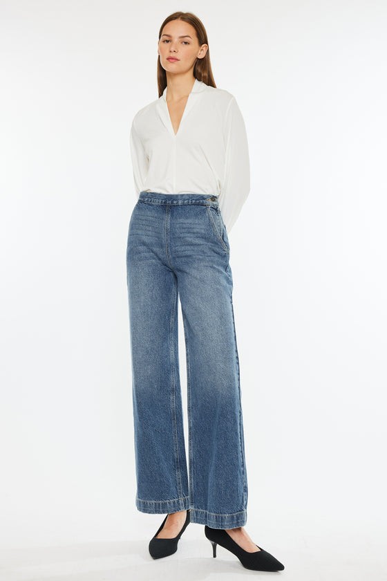 Anthea Ultra High Rise Wide Jeans - Official Kancan USA