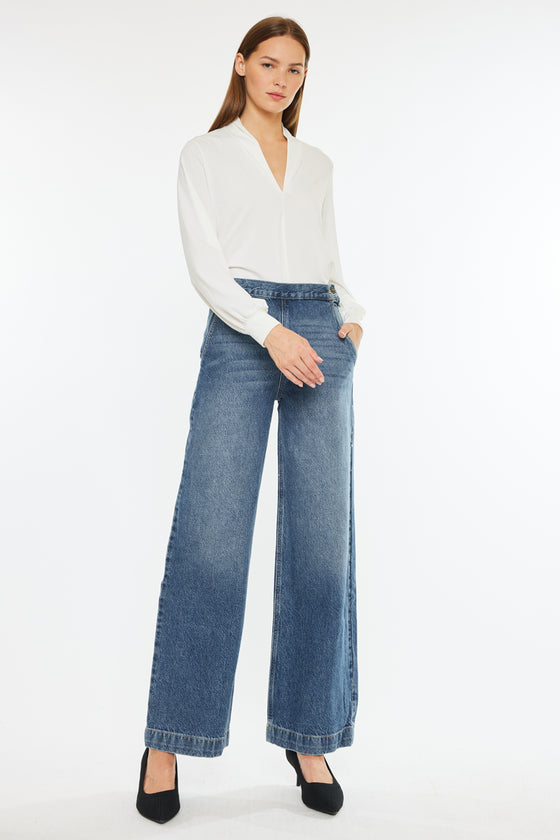 Anthea Ultra High Rise Wide Jeans - Official Kancan USA