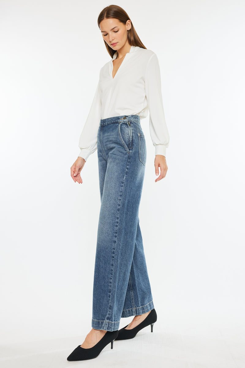 Anthea Ultra High Rise Wide Jeans - Official Kancan USA