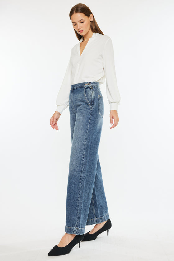 Anthea Ultra High Rise Wide Jeans - Official Kancan USA