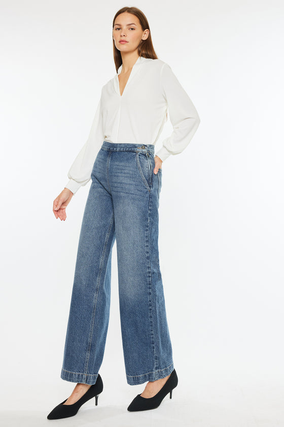 Anthea Ultra High Rise Wide Jeans - Official Kancan USA