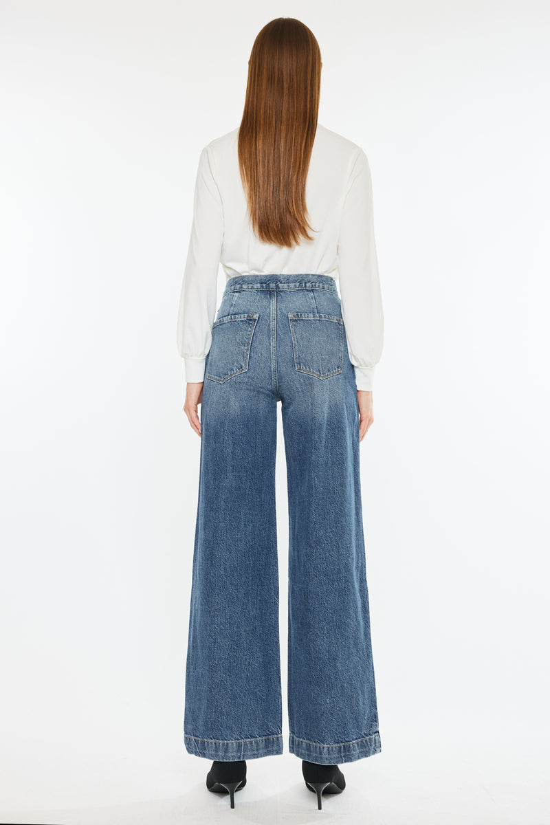 Anthea Ultra High Rise Wide Jeans - Official Kancan USA